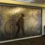 Custom privacy film for glass walls provide visual privacy without darkening the office space – Window Film Systems